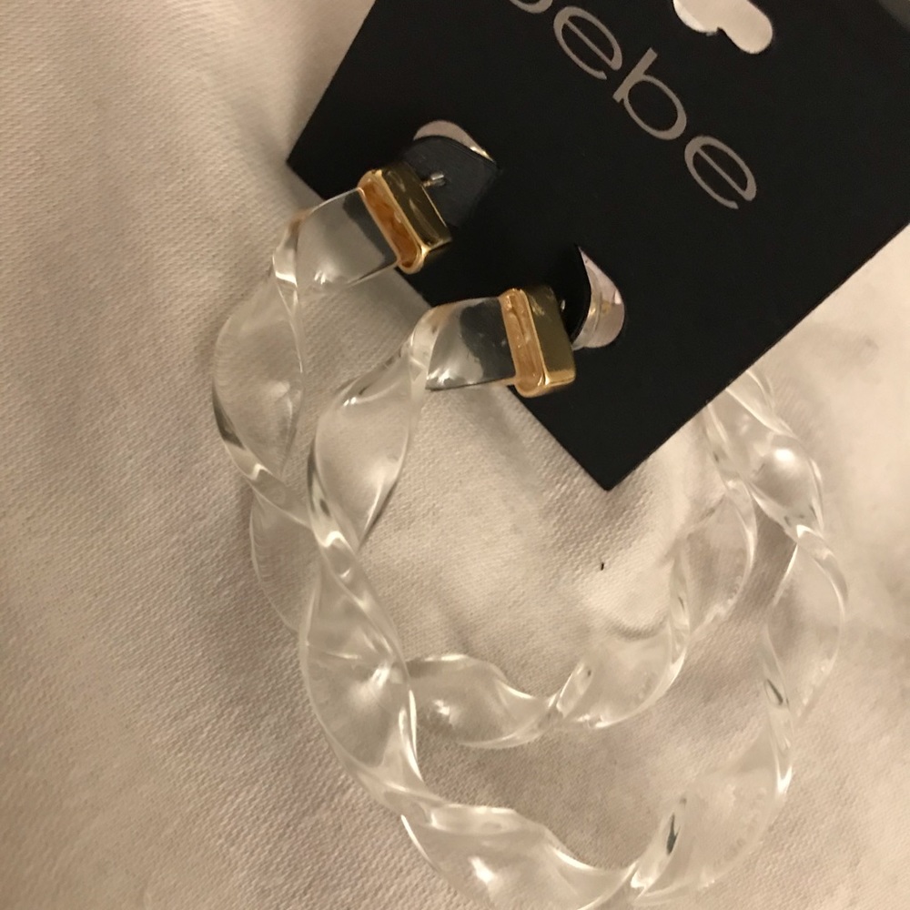 Bebe Clear earrings